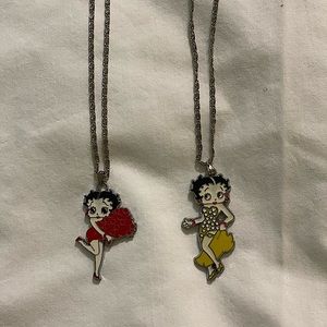 Two Betty Boop necklaces. 2 for 10$ or each separately for 5$.